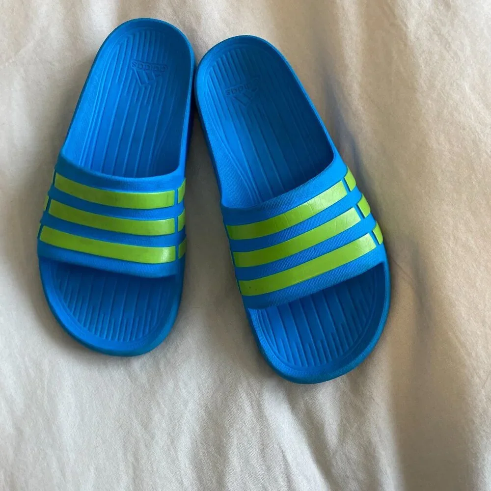 Adidas Youth Kids‎ Sandals Slides For Summer Boys Size 3 - Picture 5 of 10